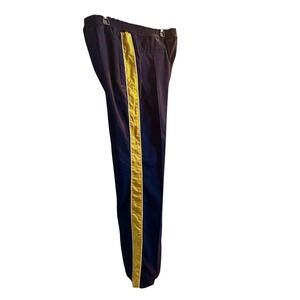Kenzo Paris Navy Blue Gold Side Stripe Track Pants Mens IT 48 US L 38x34 Tapered